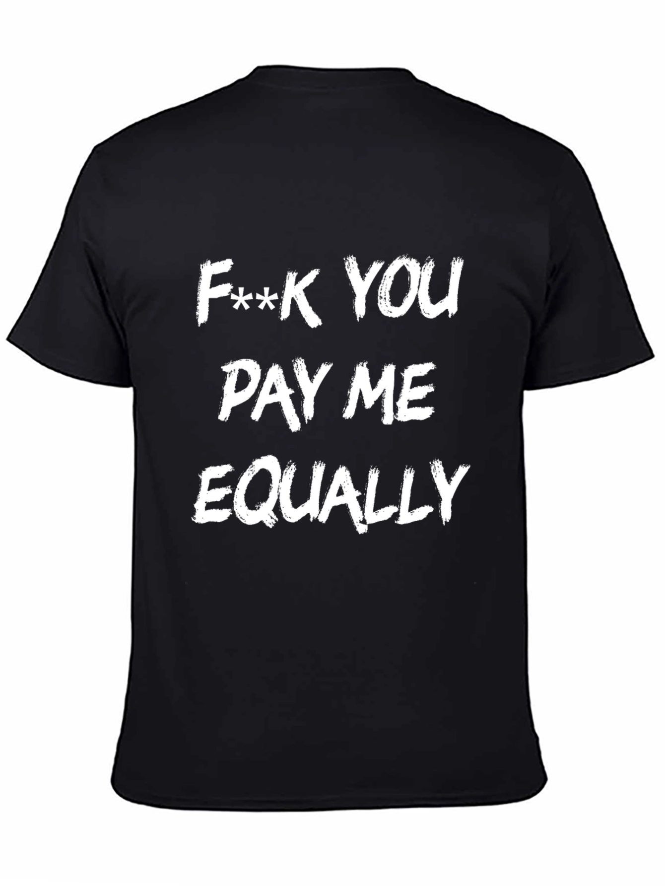 Camiseta Unisex Negra con Mensaje Provocador