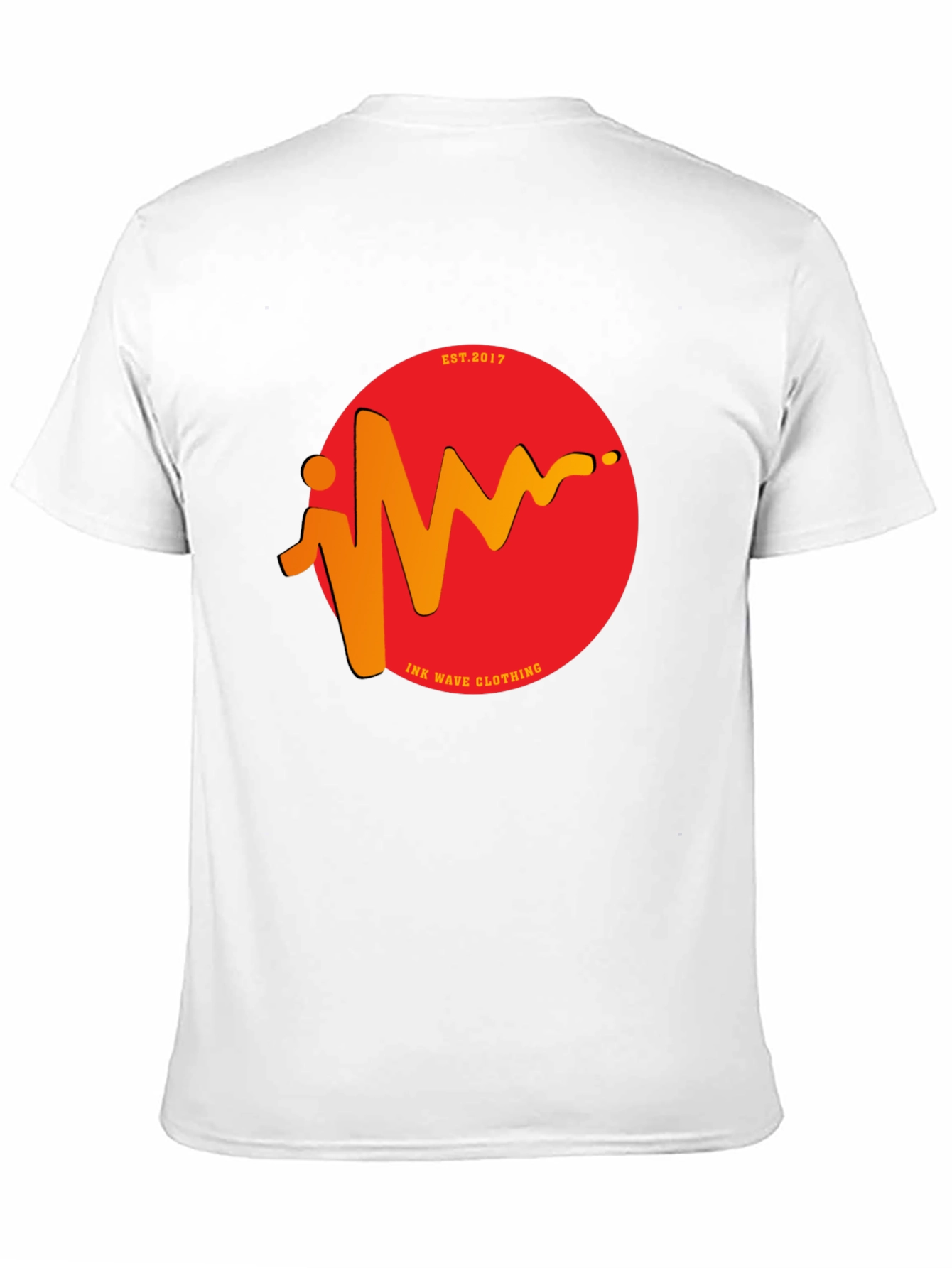 Camiseta Negra Estampada Ink Wave Clothing