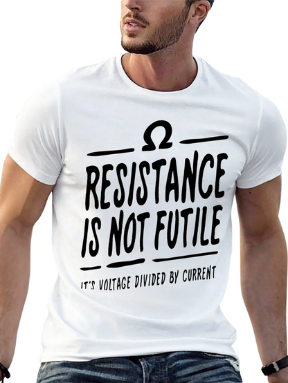 Camiseta Negra Resistencia no es inútil