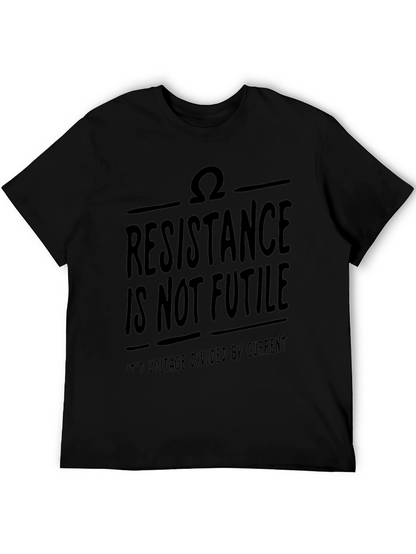 Camiseta Negra Resistencia no es inútil