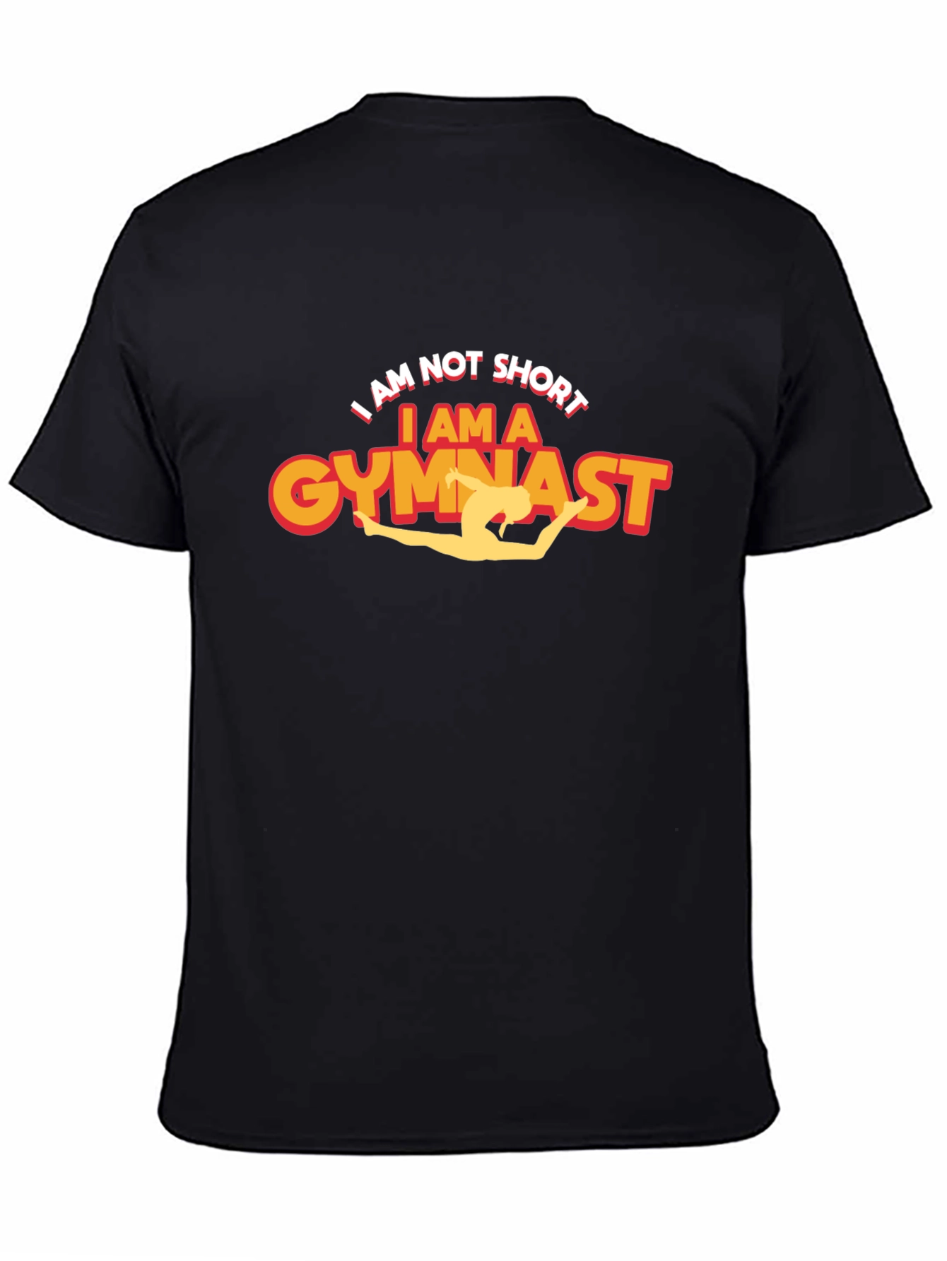 Camiseta Negra Soy Gimnasta Divertida