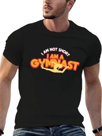Camiseta Negra Soy Gimnasta Divertida