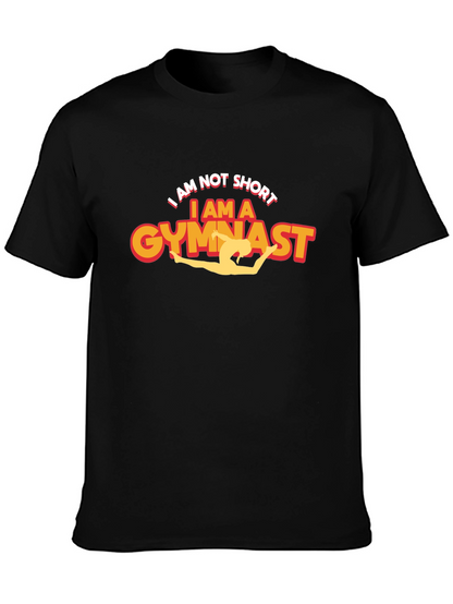 Camiseta Negra Soy Gimnasta Divertida