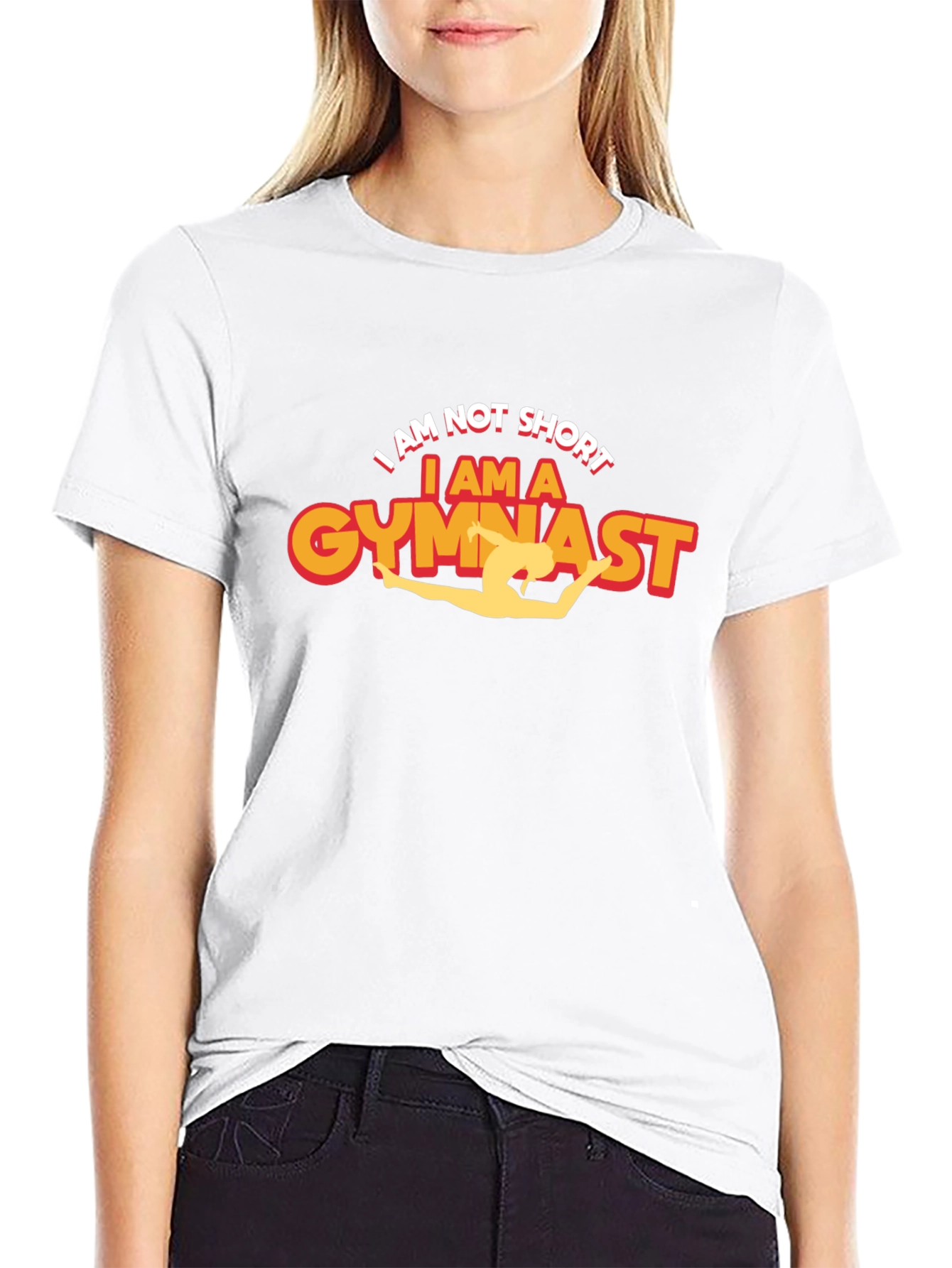Camiseta Negra Soy Gimnasta Divertida