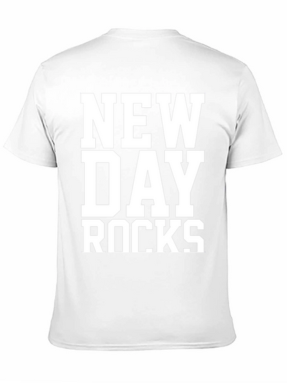 Camiseta Negra New Day Rocks para Hombre