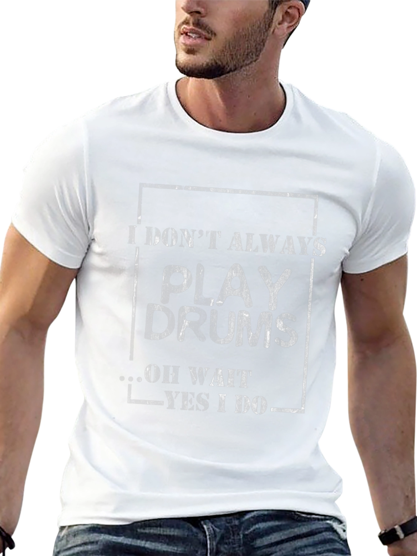 Camiseta Negra I Dont Always Play Drums