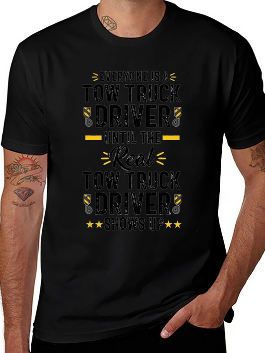 Camiseta Negra Tow Truck Driver