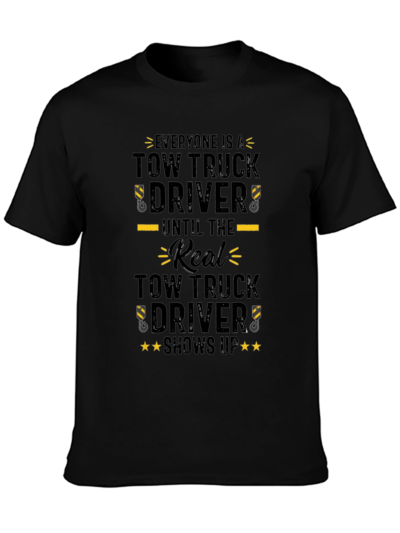 Camiseta Negra Tow Truck Driver