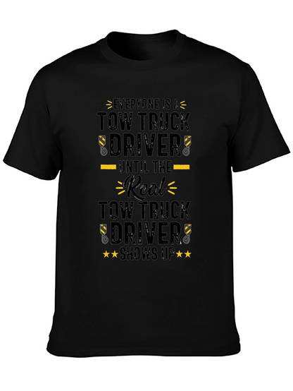 Camiseta Negra Tow Truck Driver