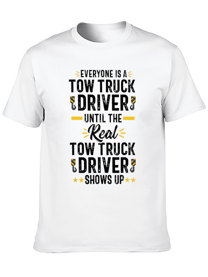 Camiseta Negra Tow Truck Driver