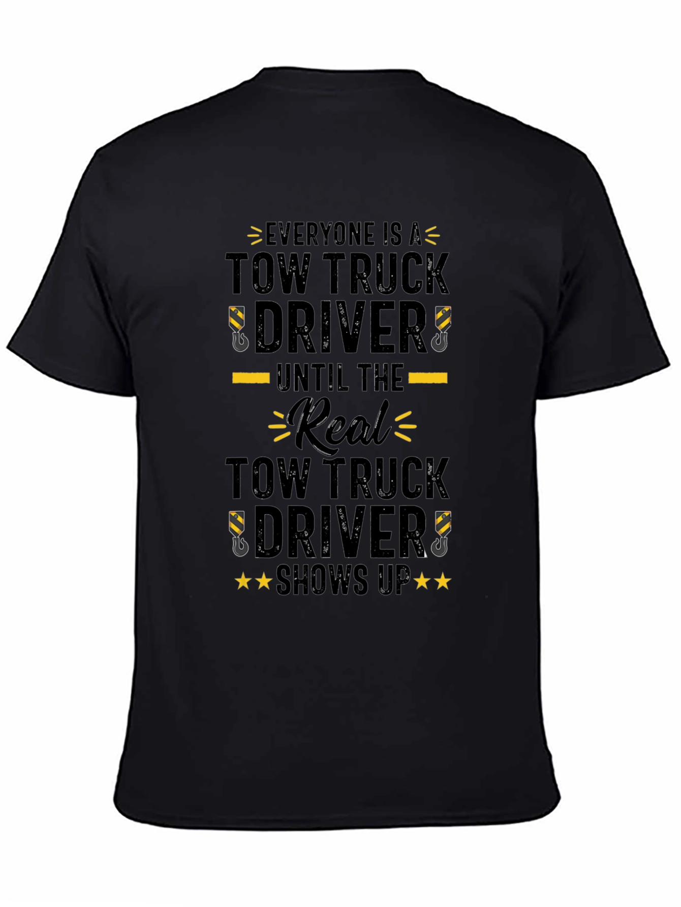 Camiseta Negra Tow Truck Driver