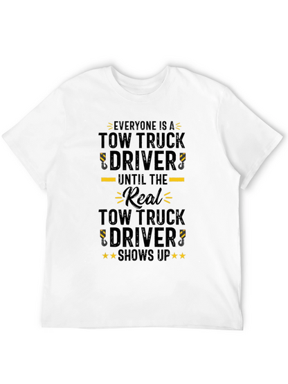 Camiseta Negra Tow Truck Driver