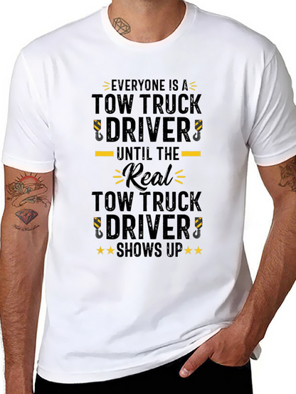 Camiseta Negra Tow Truck Driver