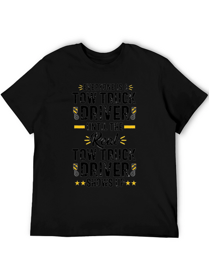 Camiseta Negra Tow Truck Driver