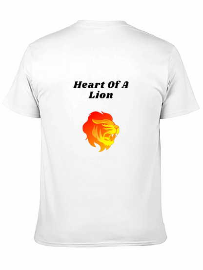Camiseta Negra: Corazón de León