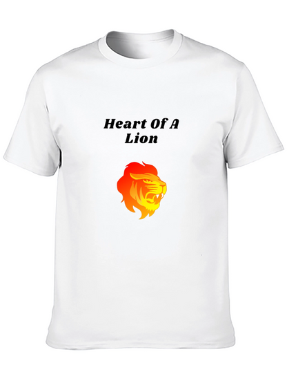 Camiseta Negra: Corazón de León