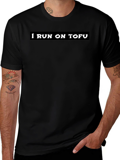 Camiseta Negra: Corro con Tofu