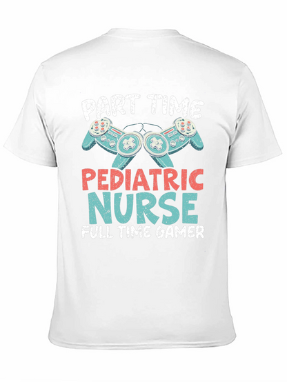 Camiseta Hombre: Enfermera Pediátrica y Gamer