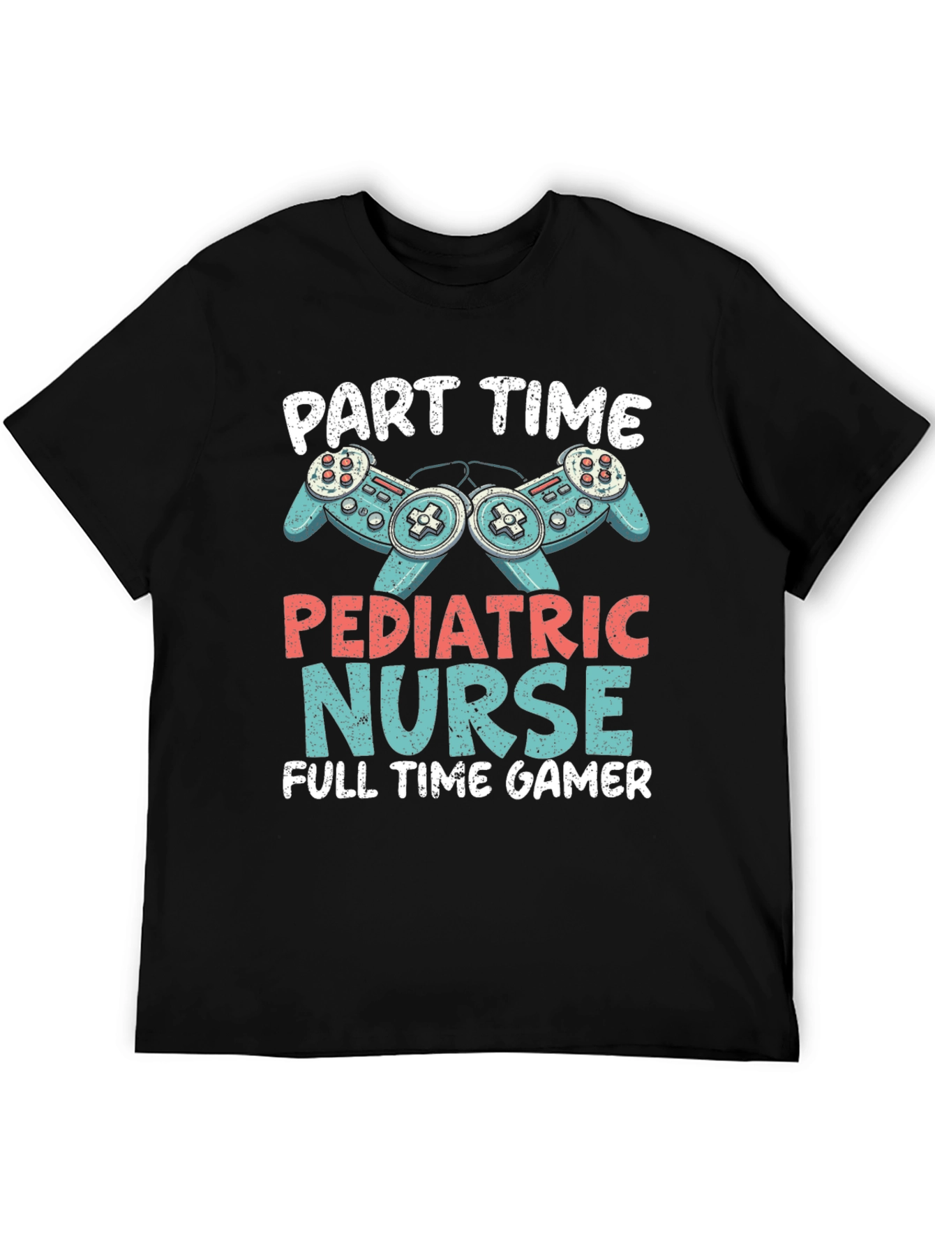 Camiseta Hombre: Enfermera Pediátrica y Gamer