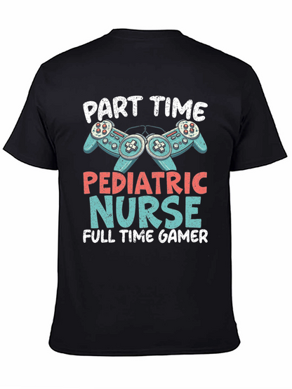Camiseta Hombre: Enfermera Pediátrica y Gamer