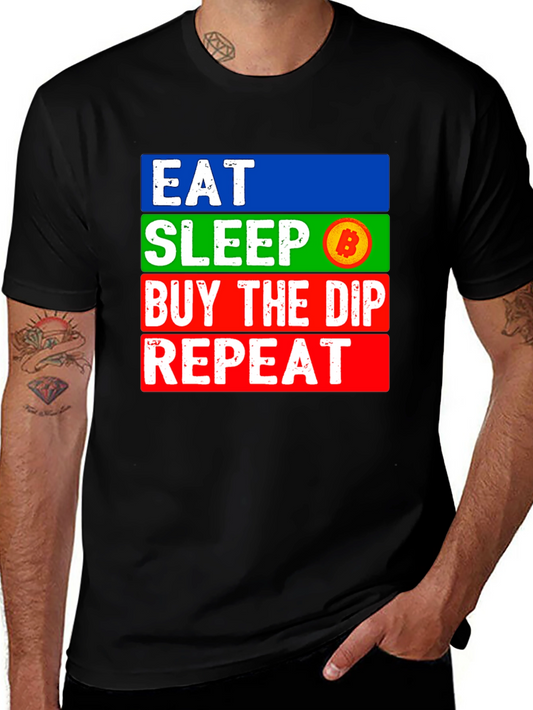 Camiseta Bitcoin: Come Duerme Compra Repite