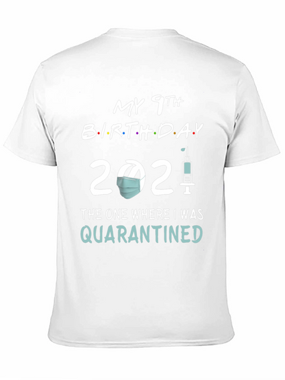 Camiseta Cumpleaños 9 Años en Cuarentena 2021
