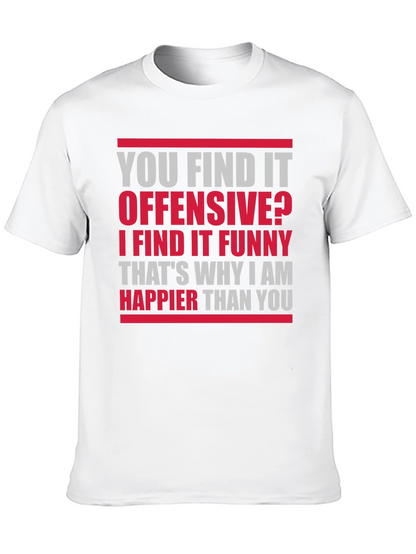 Camiseta Negra con Texto Divertido: Ofensivo? Funny!