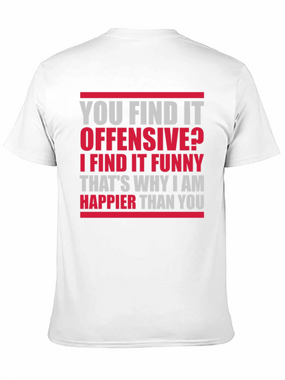 Camiseta Negra con Texto Divertido: Ofensivo? Funny!