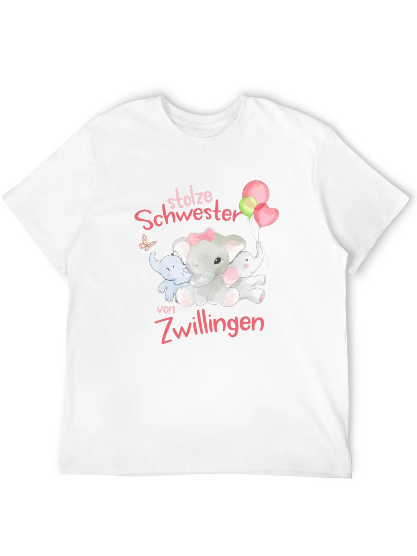 Camiseta Negra Orgullosa Hermana de Gemelos