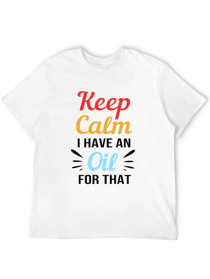 Camiseta Negra Keep Calm I Have an Oil
