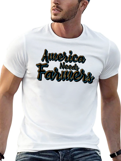 Camiseta Negra America Needs Farmers