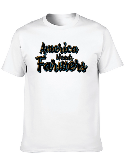 Camiseta Negra America Needs Farmers
