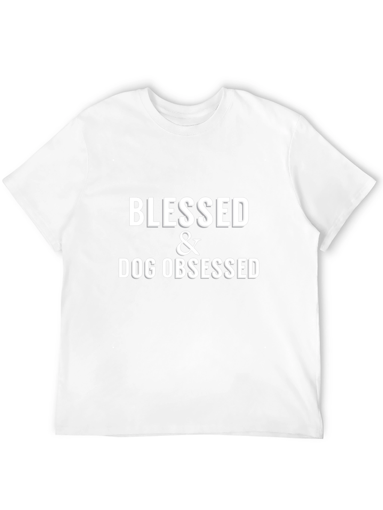 Camiseta Negra Blessed & Dog Obsessed