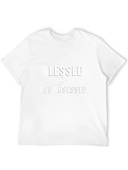 Camiseta Negra Blessed & Dog Obsessed