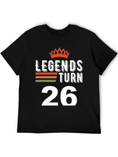 Camiseta Leyendas Cumplen 26 para Cumpleaños