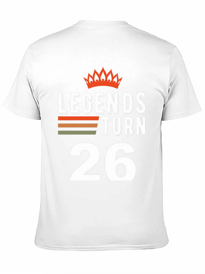 Camiseta Leyendas Cumplen 26 para Cumpleaños