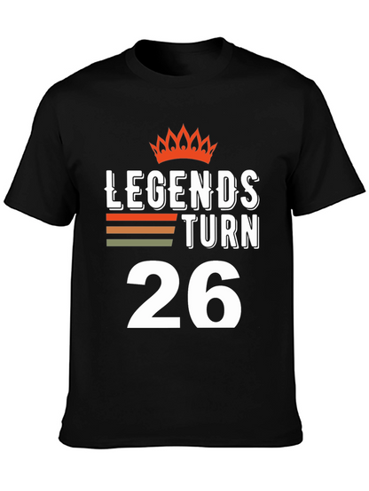 Camiseta Leyendas Cumplen 26 para Cumpleaños