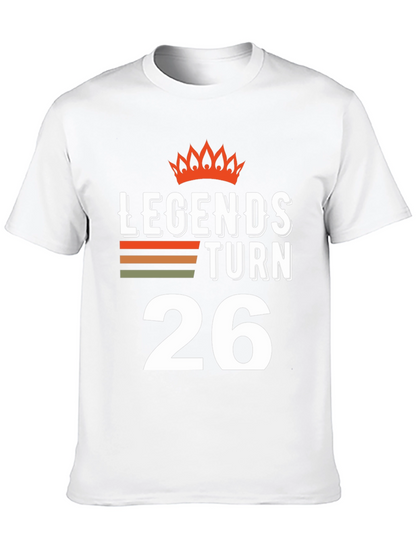 Camiseta Leyendas Cumplen 26 para Cumpleaños