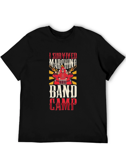 Camiseta Negra Sobreviví al Campamento de Banda