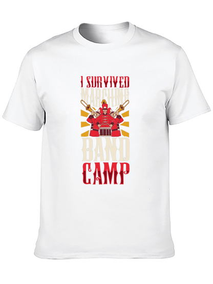 Camiseta Negra Sobreviví al Campamento de Banda