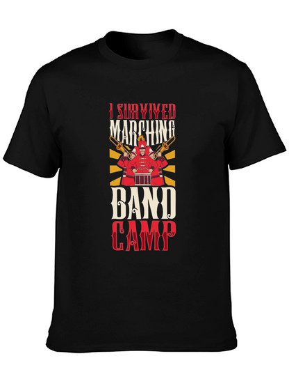 Camiseta Negra Sobreviví al Campamento de Banda