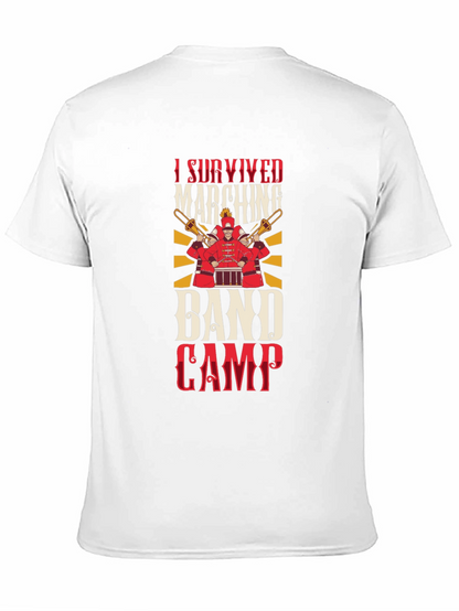Camiseta Negra Sobreviví al Campamento de Banda