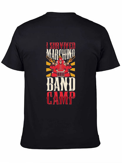 Camiseta Negra Sobreviví al Campamento de Banda