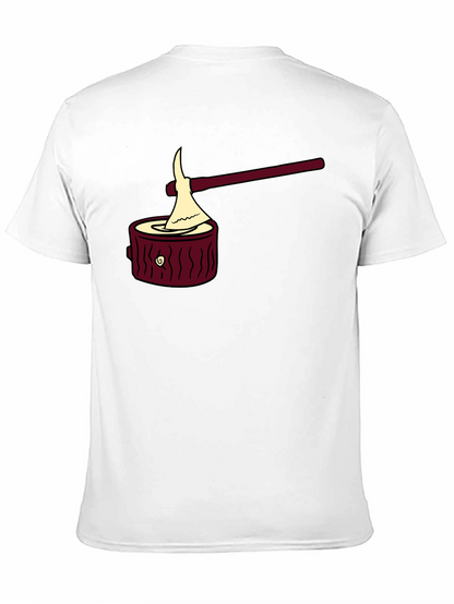 Camiseta Negra con Diseño Leñador