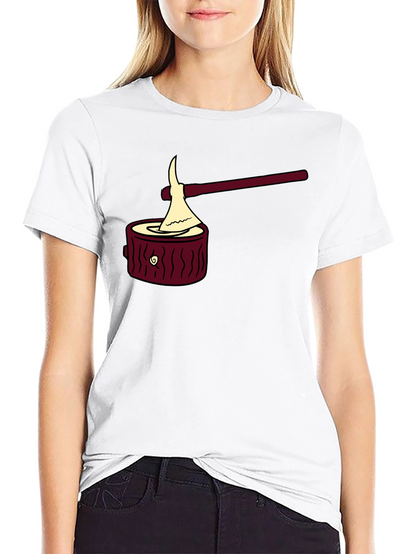 Camiseta Negra con Diseño Leñador