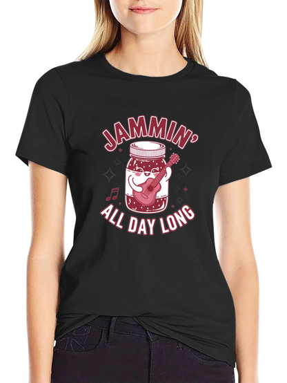 Camiseta Negra Jammin All Day Long