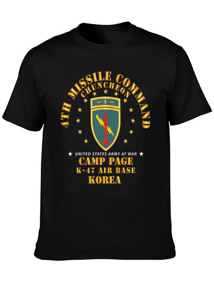 Camiseta Negra Comando de Misiles Corea
