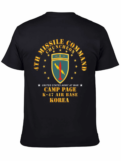 Camiseta Negra Comando de Misiles Corea