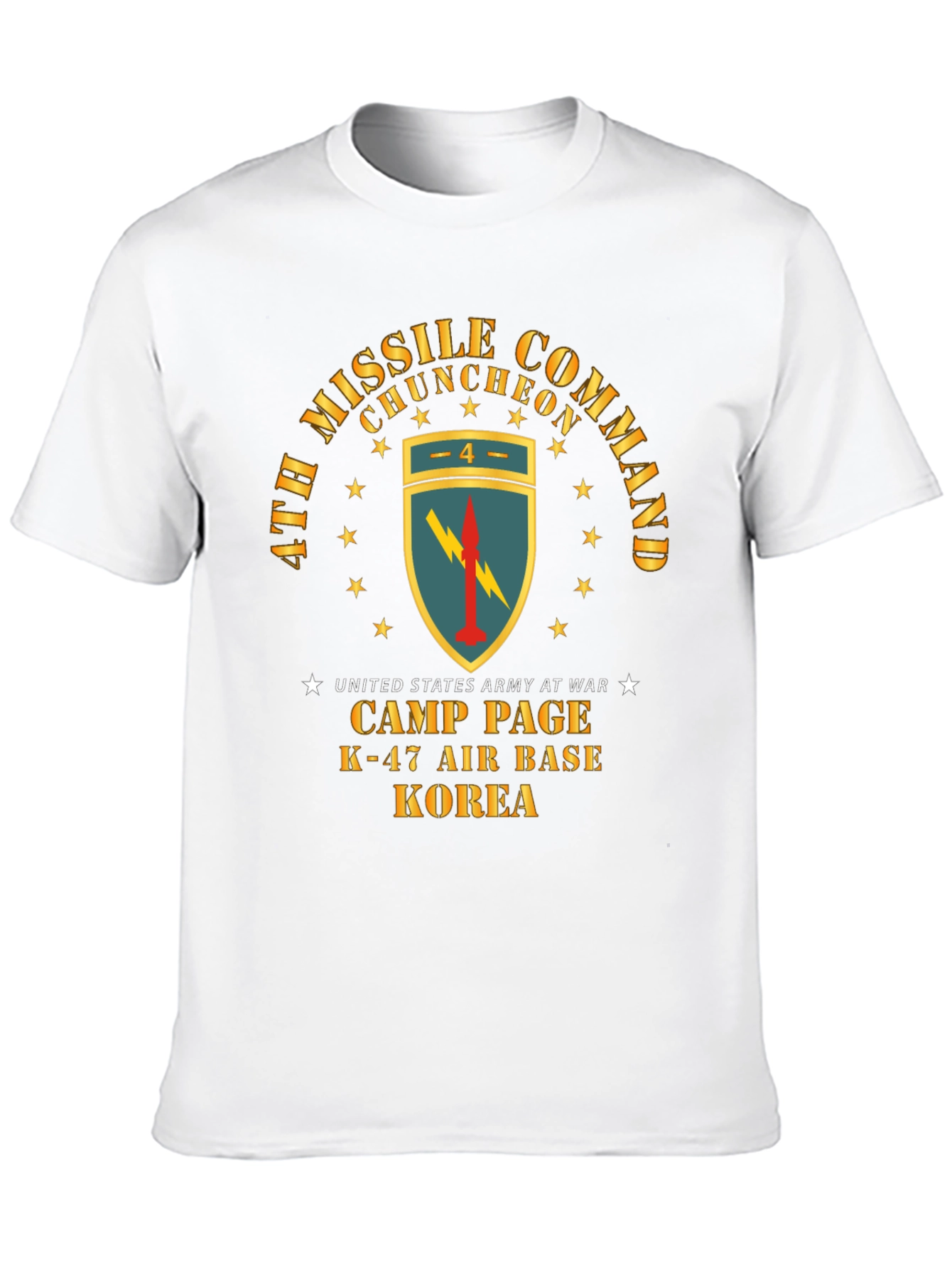 Camiseta Negra Comando de Misiles Corea