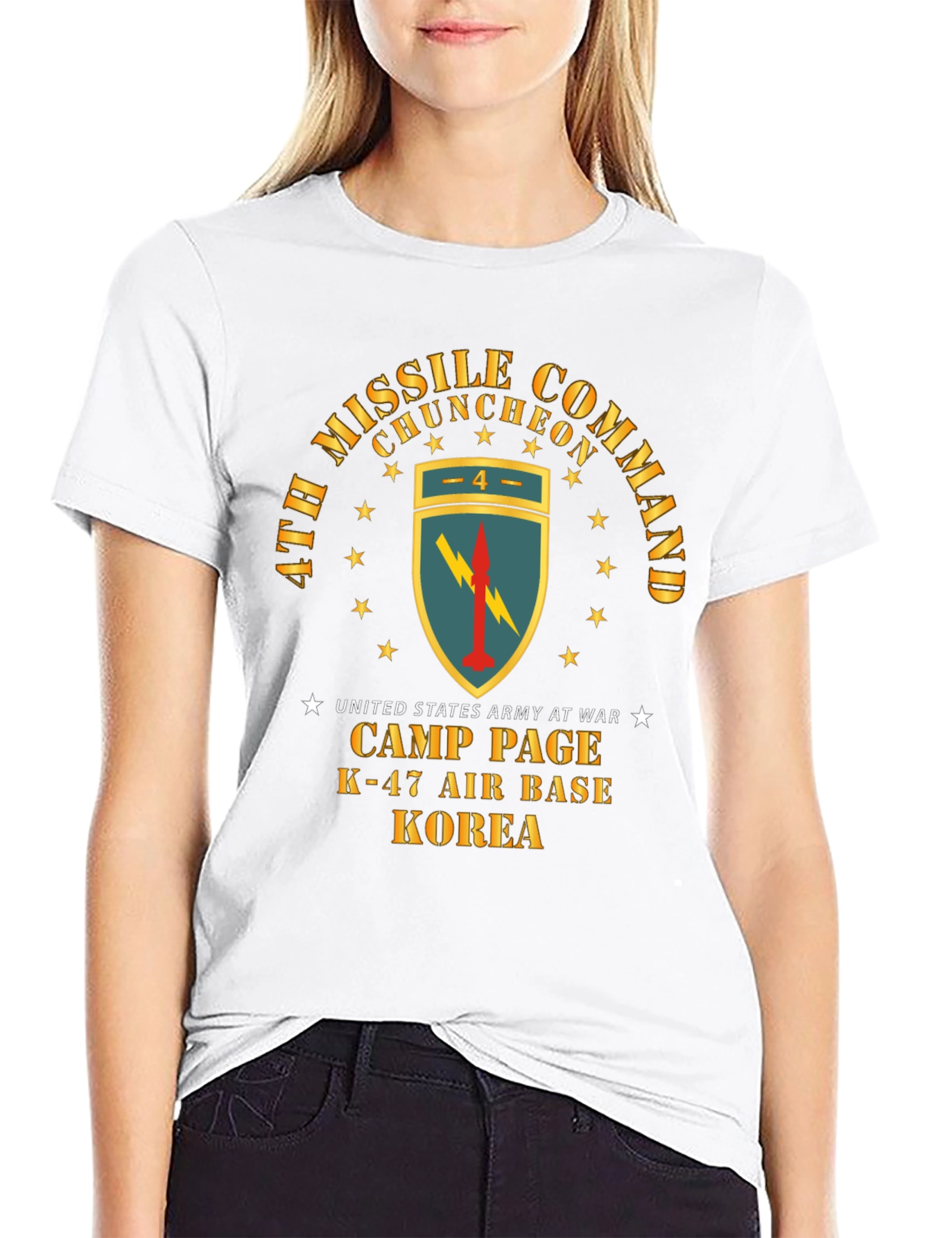 Camiseta Negra Comando de Misiles Corea